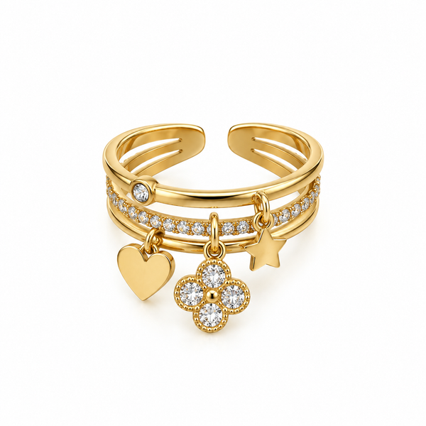 Chuny clover Ring
