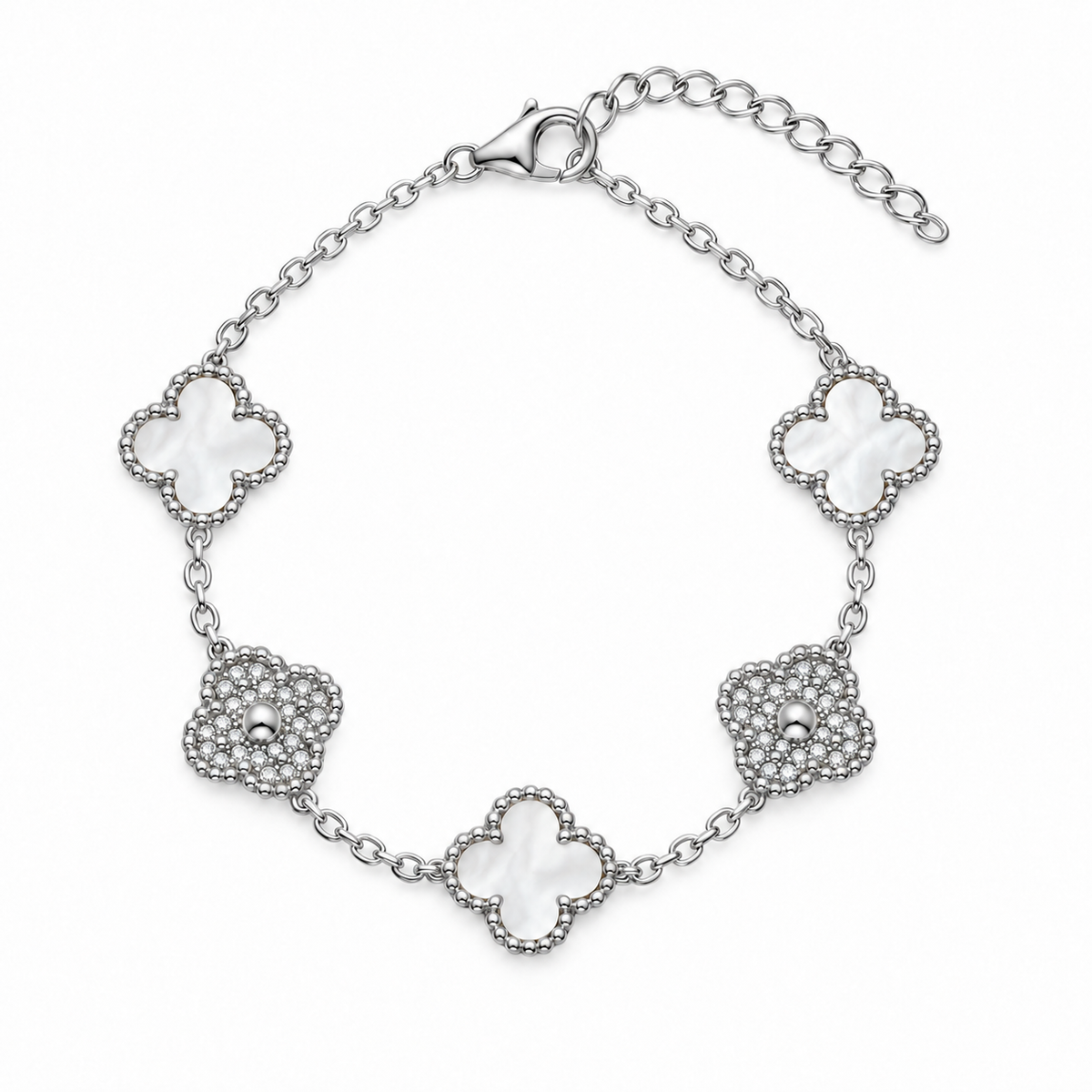 Clover Armband Silber, Sheybi Jewels, Ansicht 2