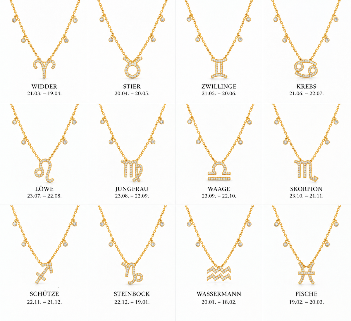 Sternzeichen Kette, Sheybi Jewels, Ansicht 2