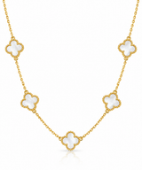 Clover 5er Kette Gold, Sheybi Jewels, Ansicht 4