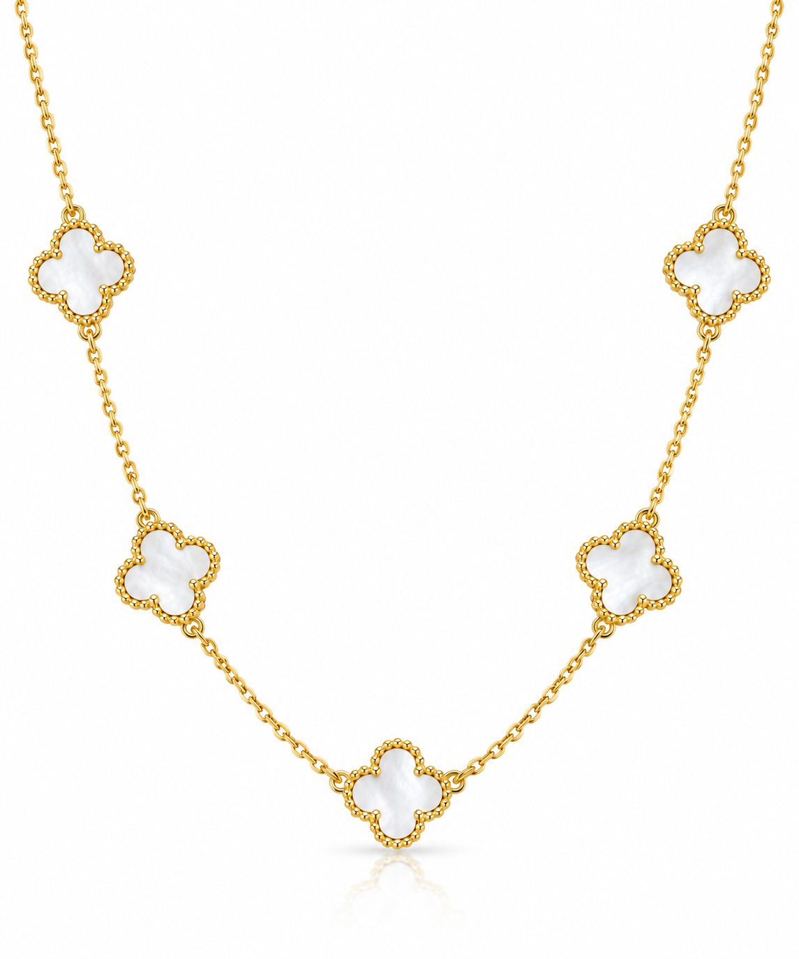 Clover 5er Kette Gold, Sheybi Jewels, Ansicht 4
