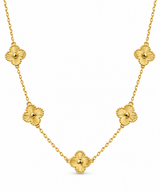 Clover 5er Kette Gold, Sheybi Jewels, Ansicht 1