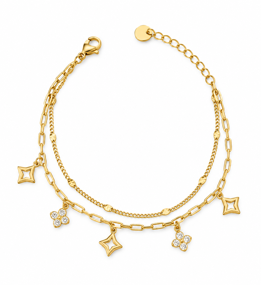 Alessa chunky clover Armband