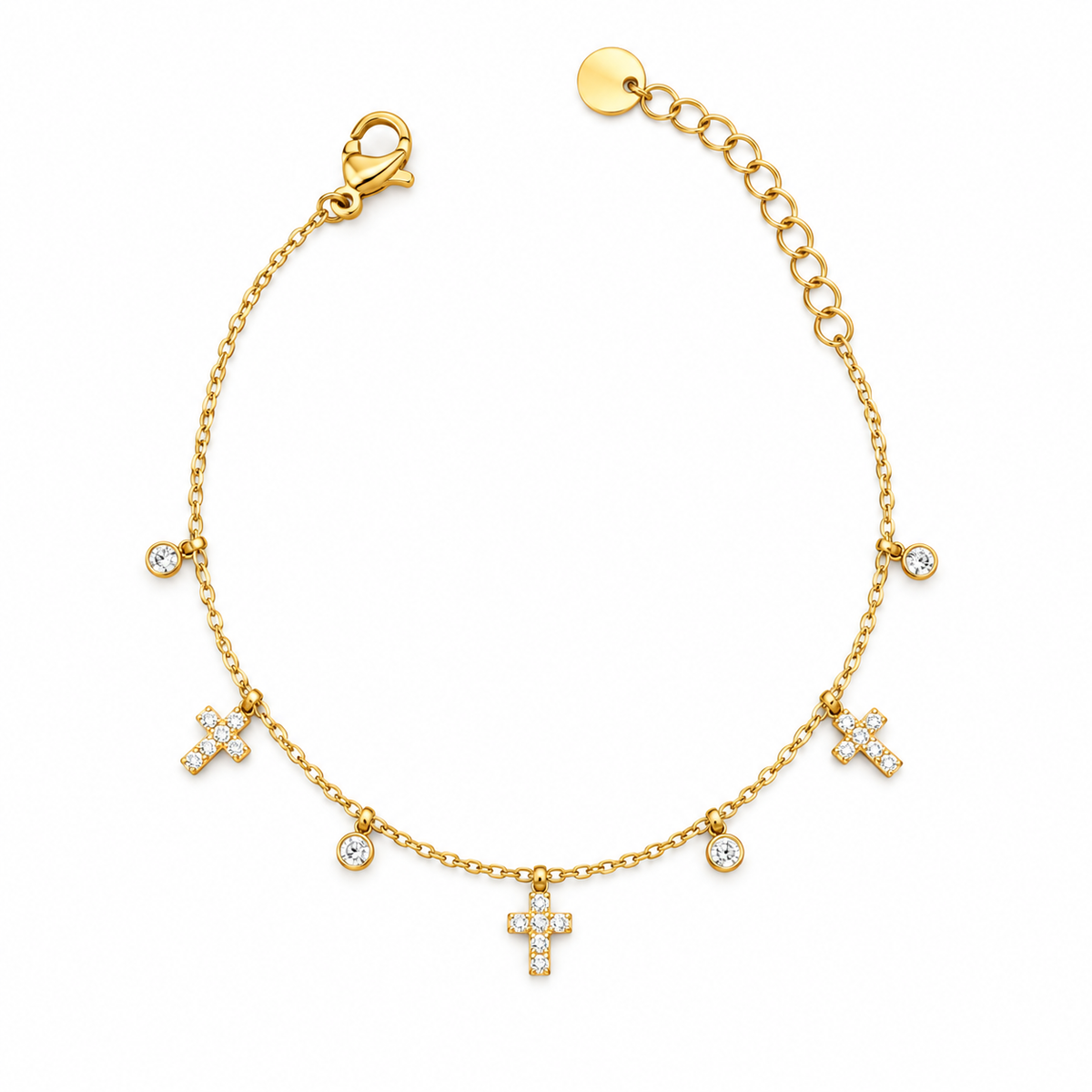 Diamond cross Armband