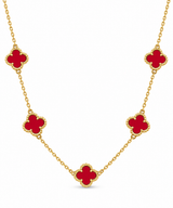 Clover 5er Kette Gold, Sheybi Jewels, Ansicht 2