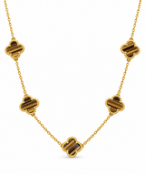 Clover 5er Kette Gold, Sheybi Jewels, Ansicht 5