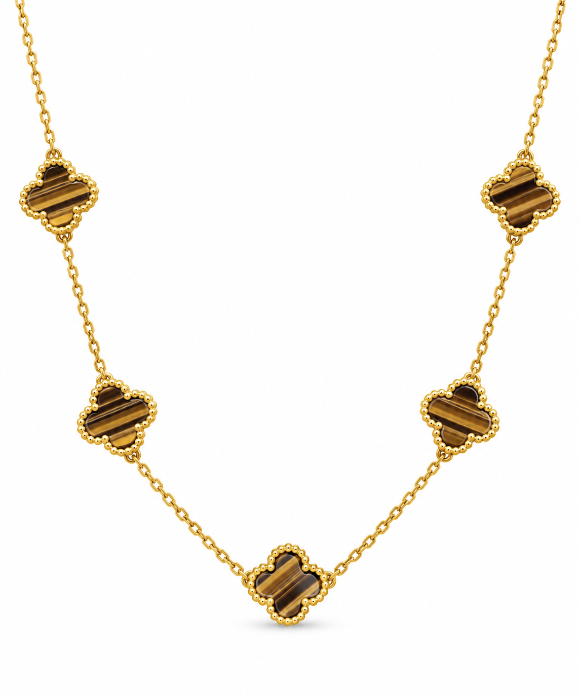 Clover 5er Kette Gold, Sheybi Jewels, Ansicht 5
