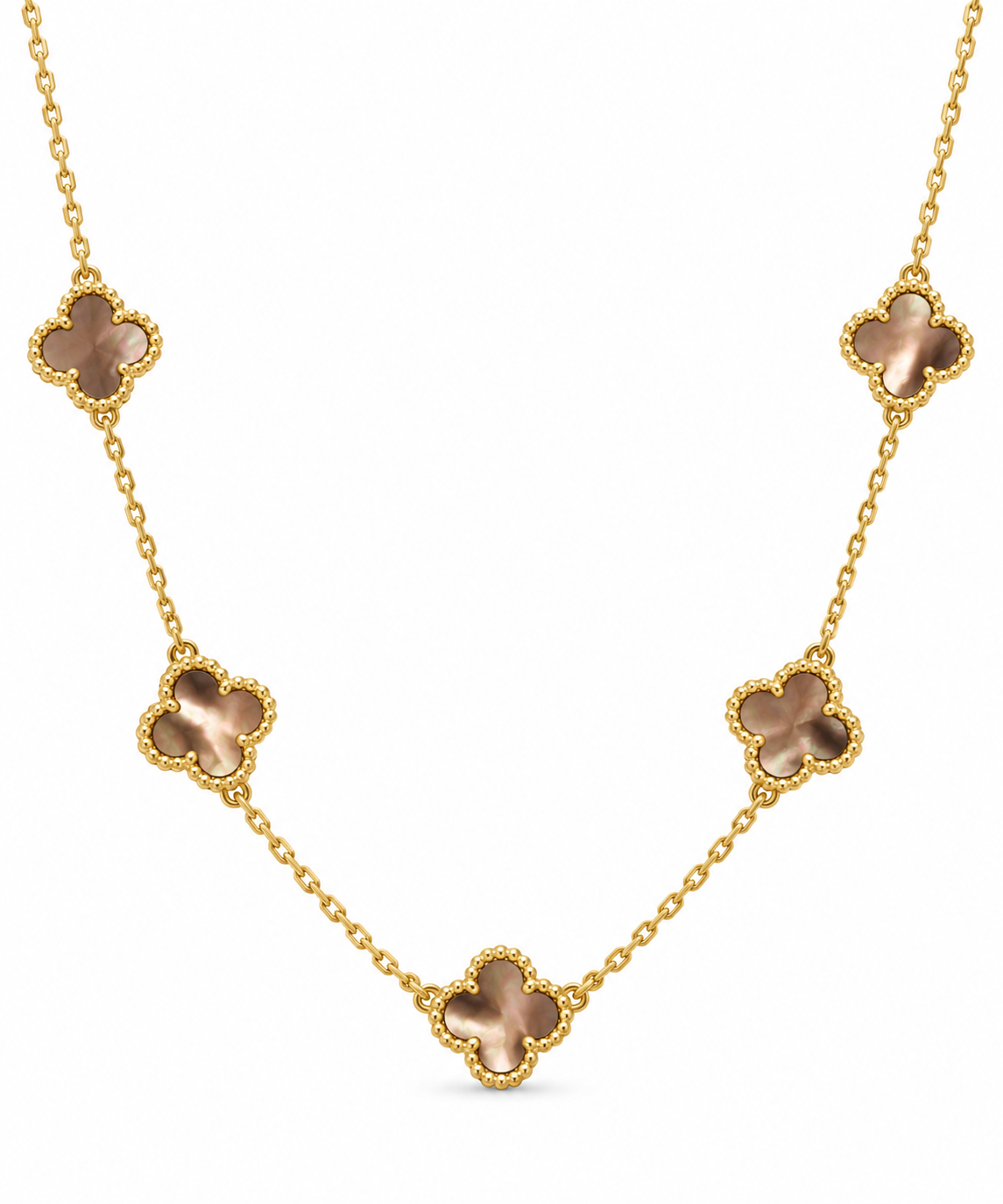 Clover 5er Kette Gold, Sheybi Jewels, Ansicht 3