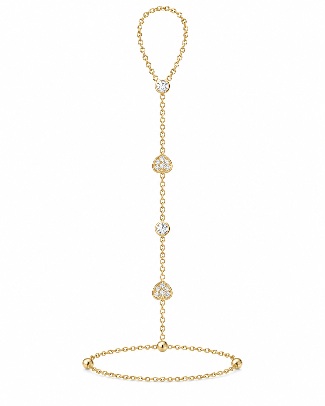 Heartfull Handkette, Sheybi Jewels, Ansicht 1
