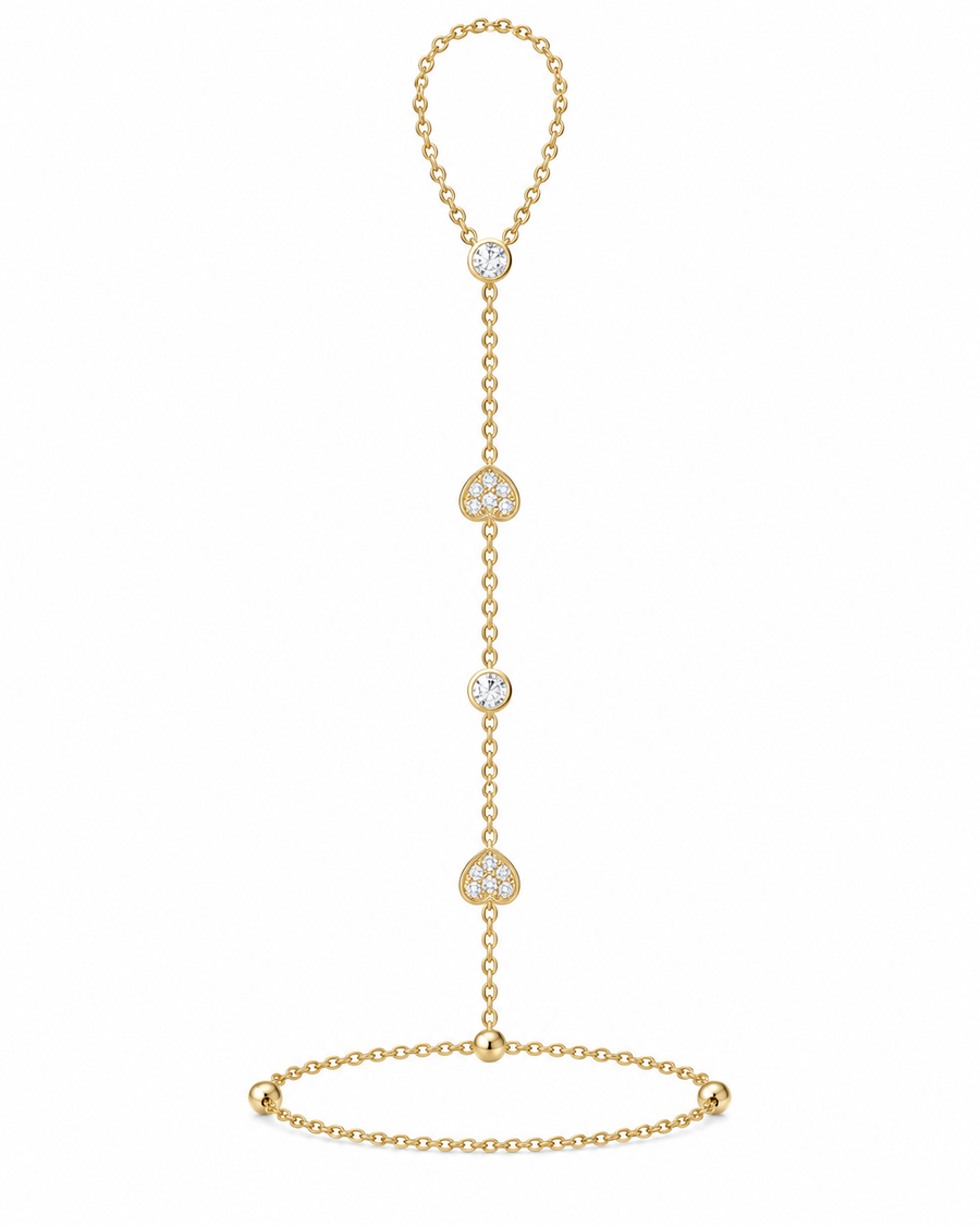 Heartfull Handkette, Sheybi Jewels, Ansicht 1