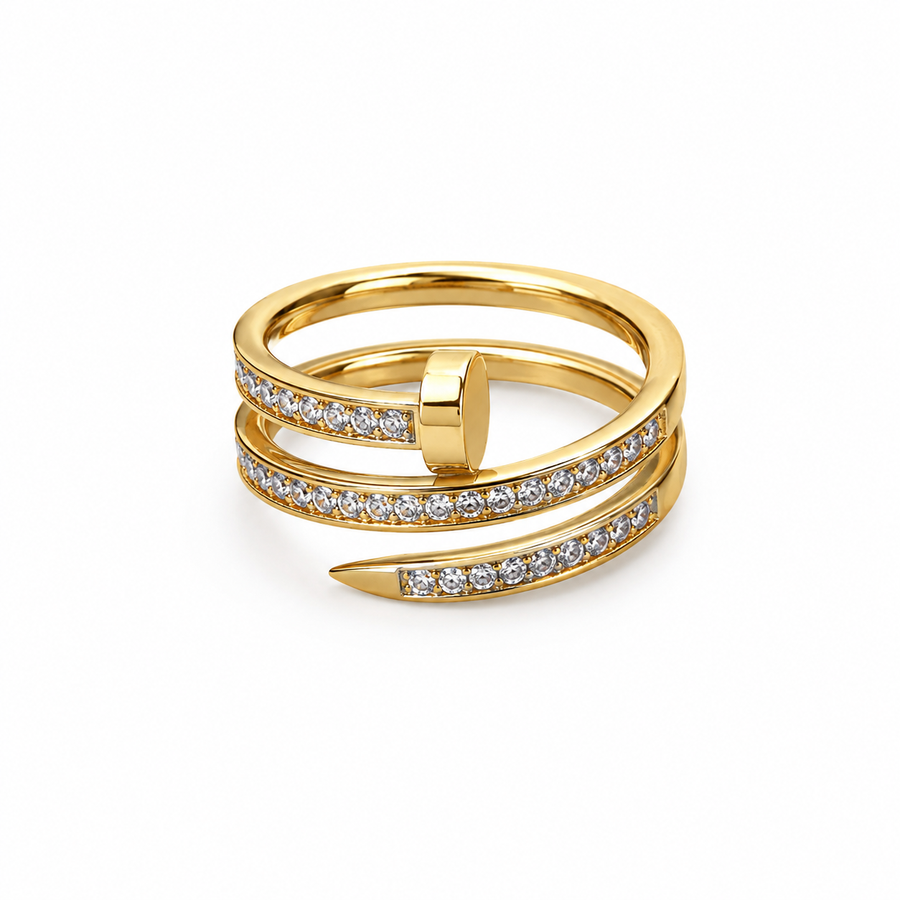 Diamond Ring mit Steinbesatz