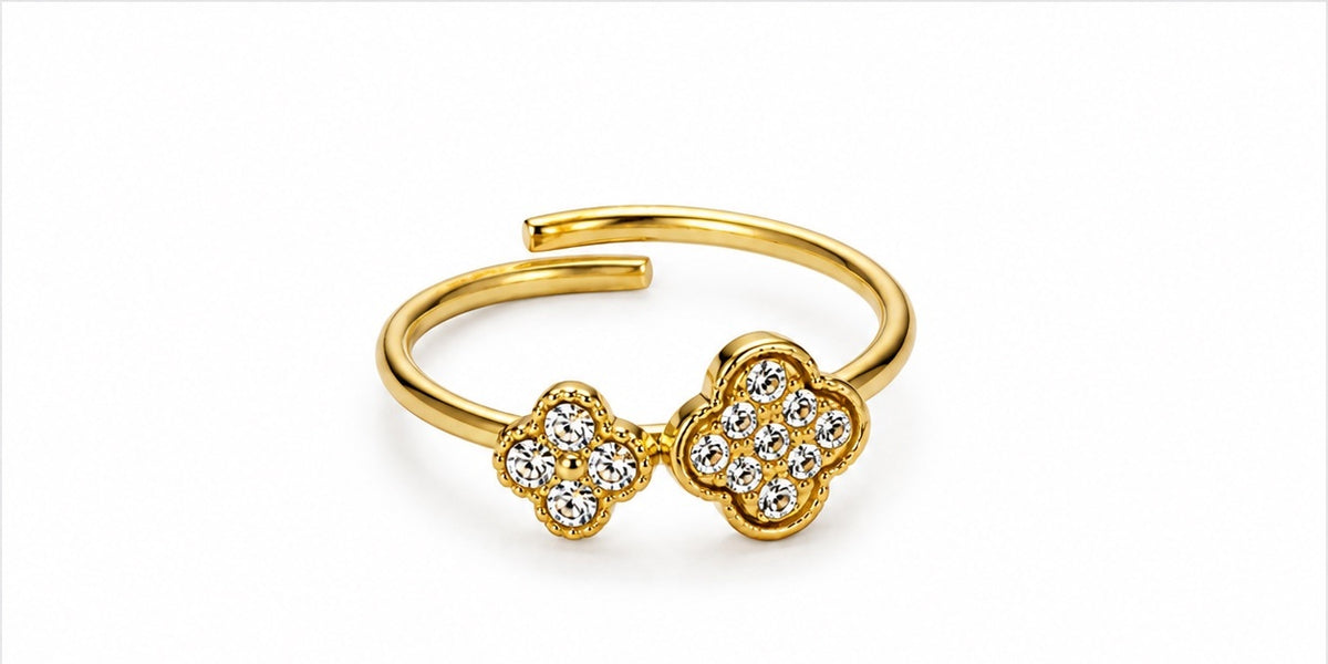 Clover Ring, 18k vergoldet
