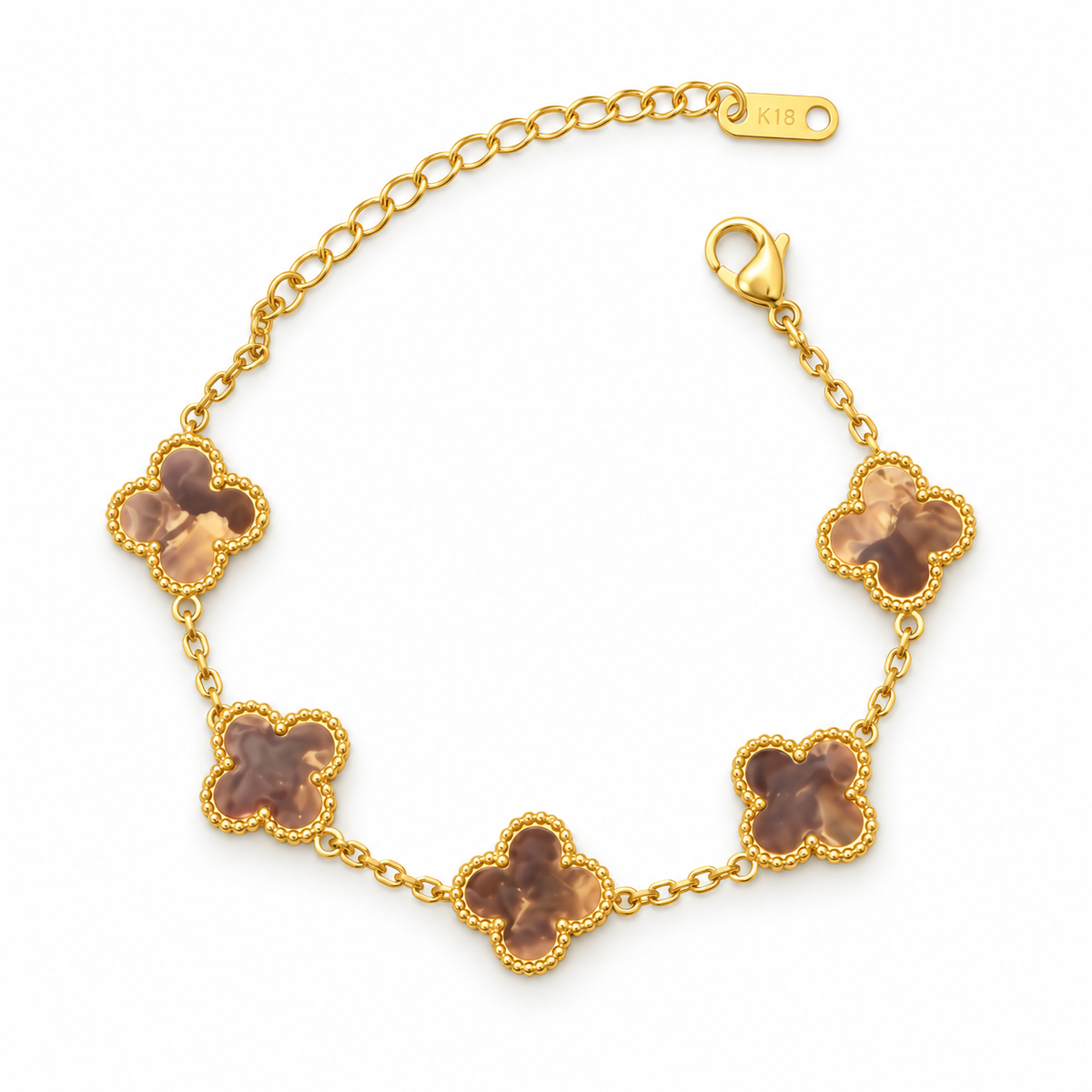 Clover Armband Gold, Sheybi Jewels, Ansicht 2