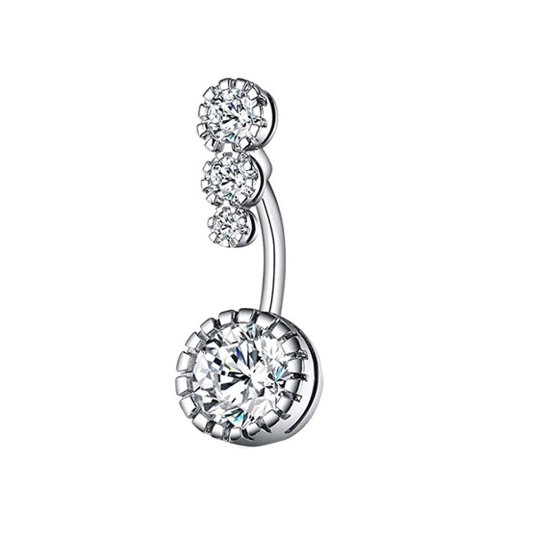 Four Diamonds Bauchnabelpiercing