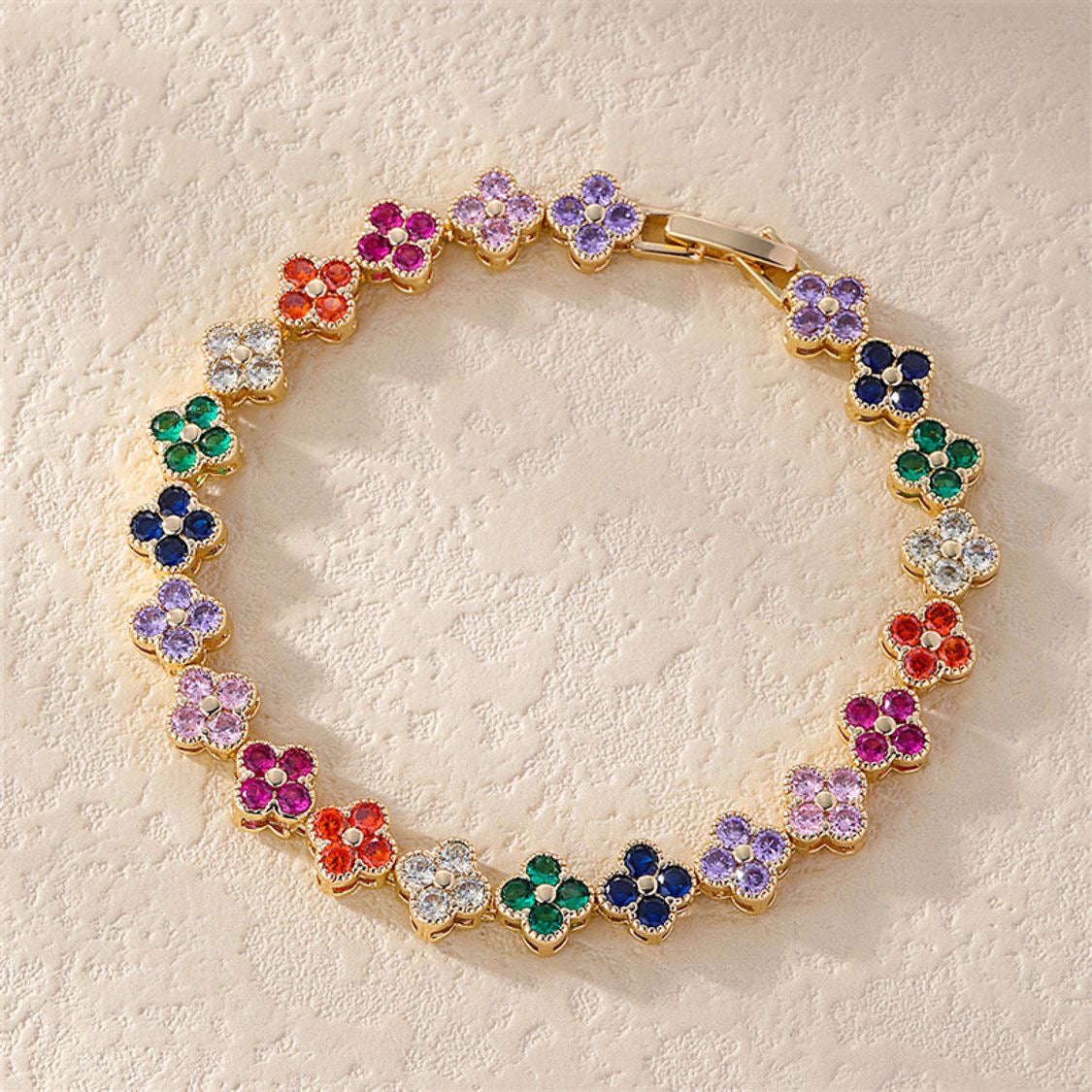 Flower color Armband