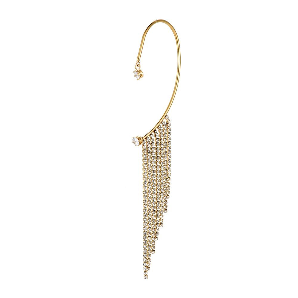 Diamonds Curtain Edelstahl Earcuff