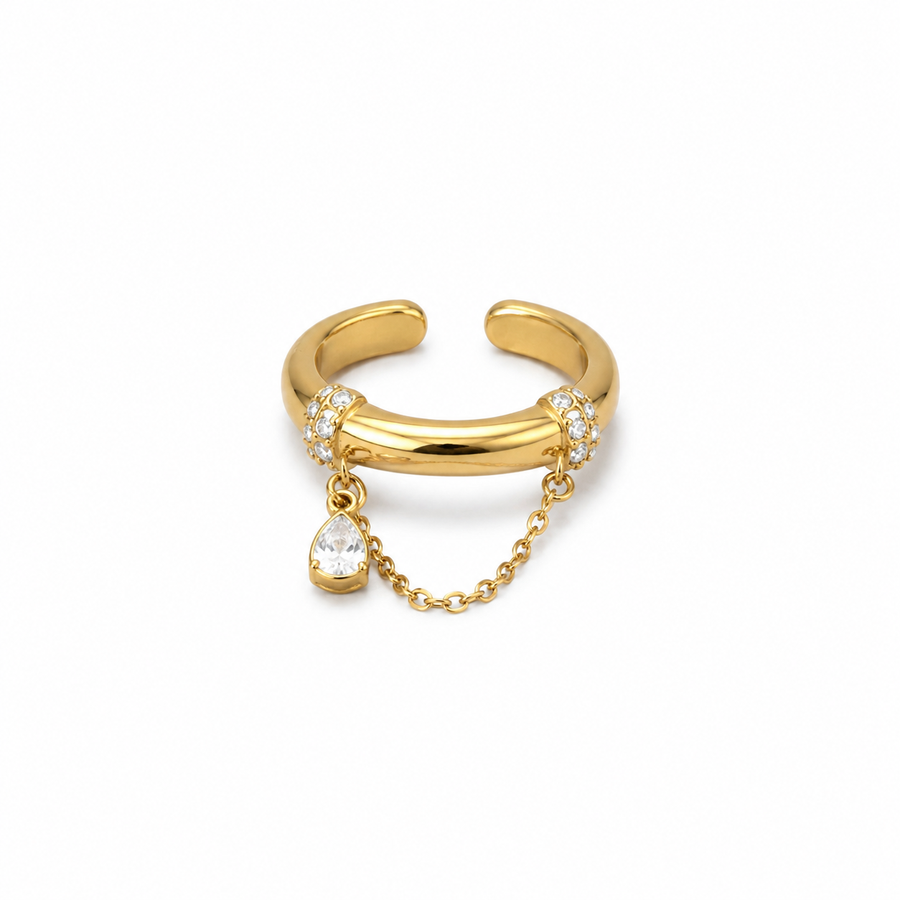Cloudy Ring, 18k vergoldet