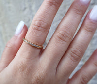 Tiny Diamond Ring Gold verstellbar