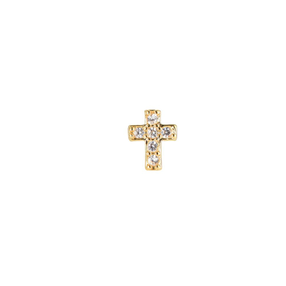 Simple Cross Edelstahl Piercing