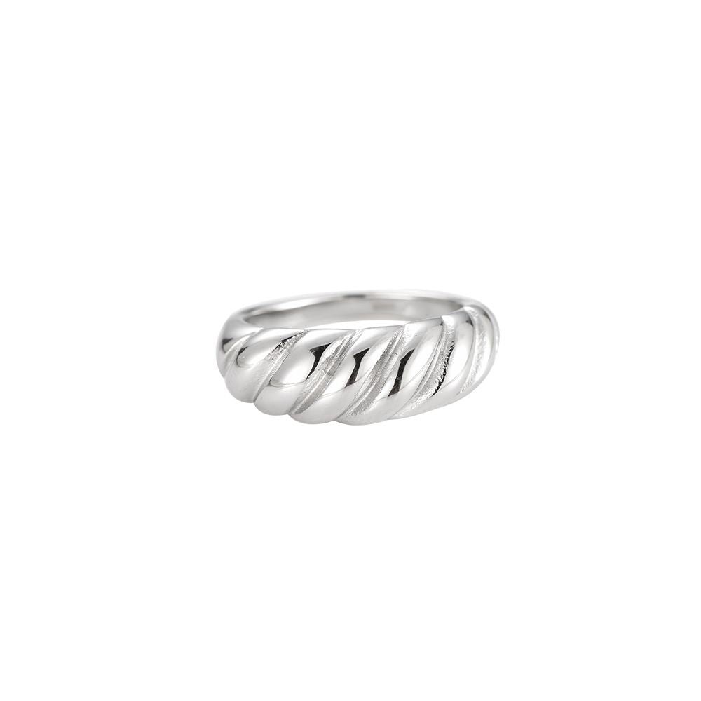 Chunky twist Ring Silber