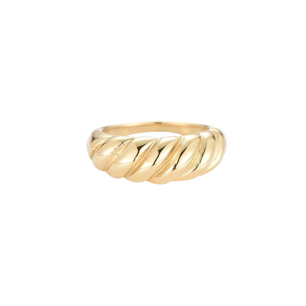 Chunky twist Ring Gold